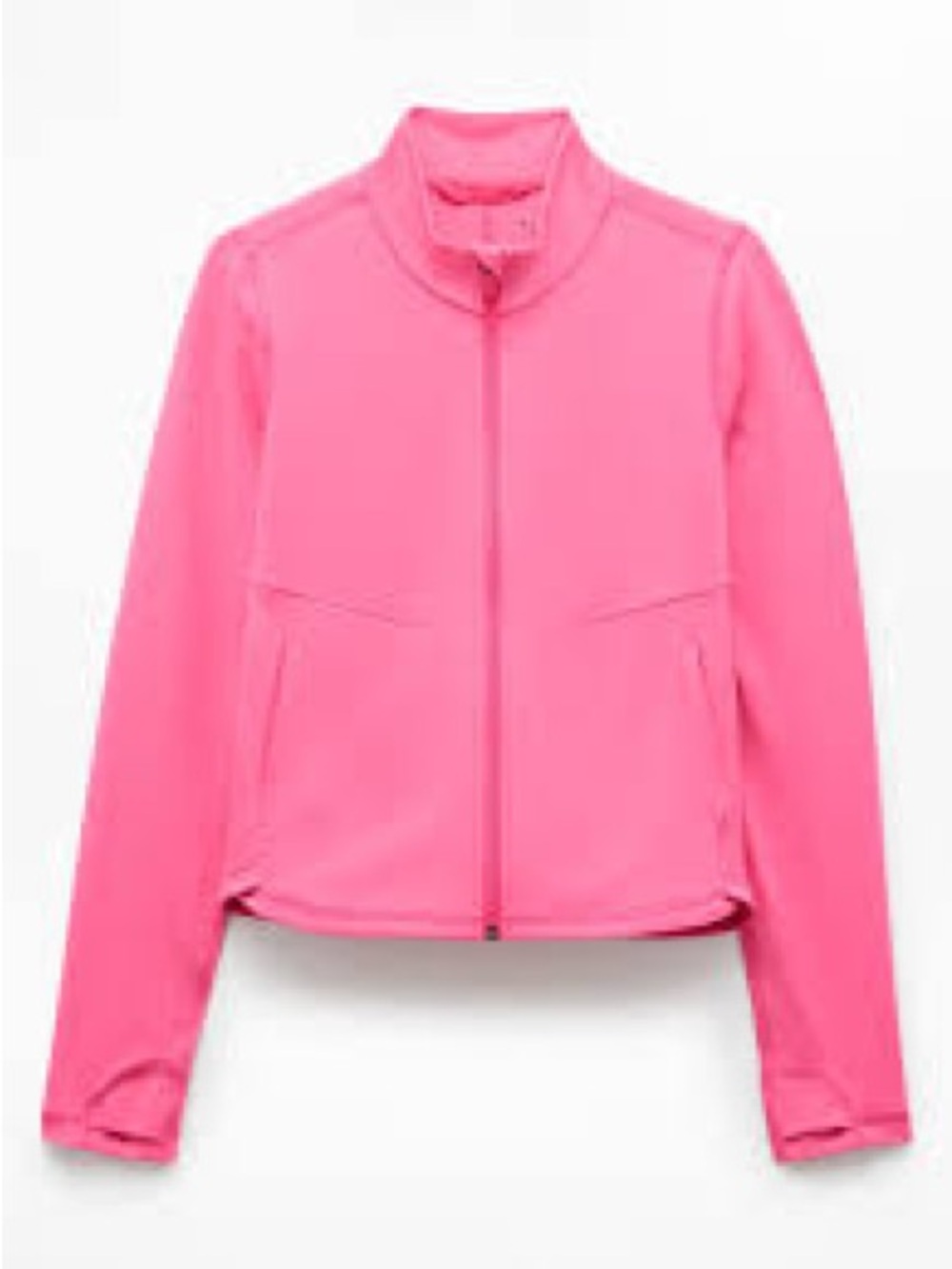 Athleta Bright Pink Zip Front Jacket large tall